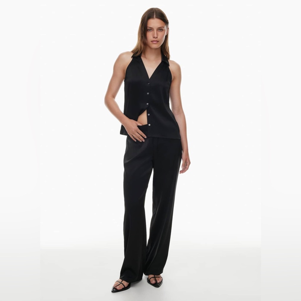 Babaton Black Wide-Leg Pants